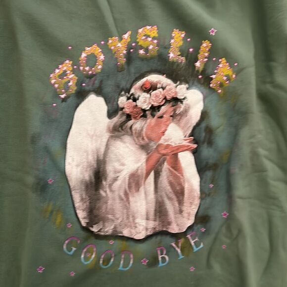 New Boys Lie Sweatshirt Green OS - Picture 3 of 4